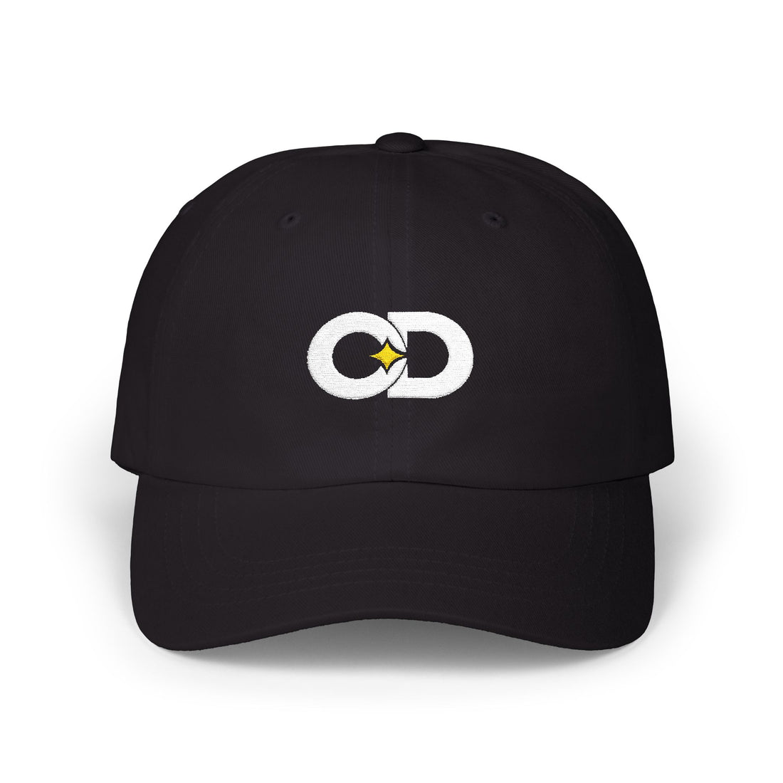 ODDMARK - Black Cap Embroidered Design