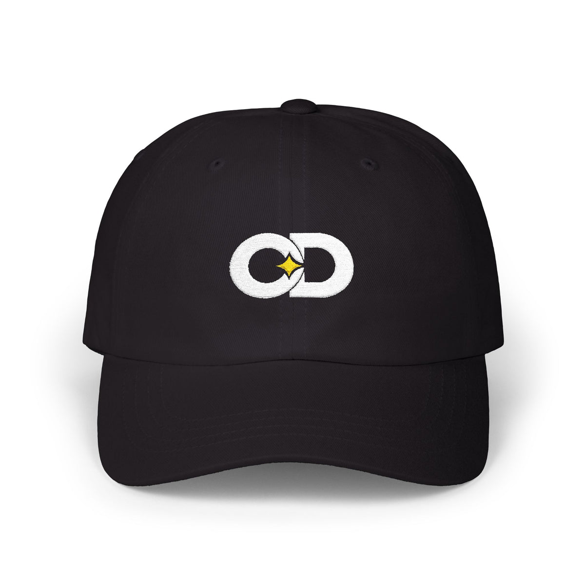 ODDMARK - Black Cap Embroidered Design — One size / Black