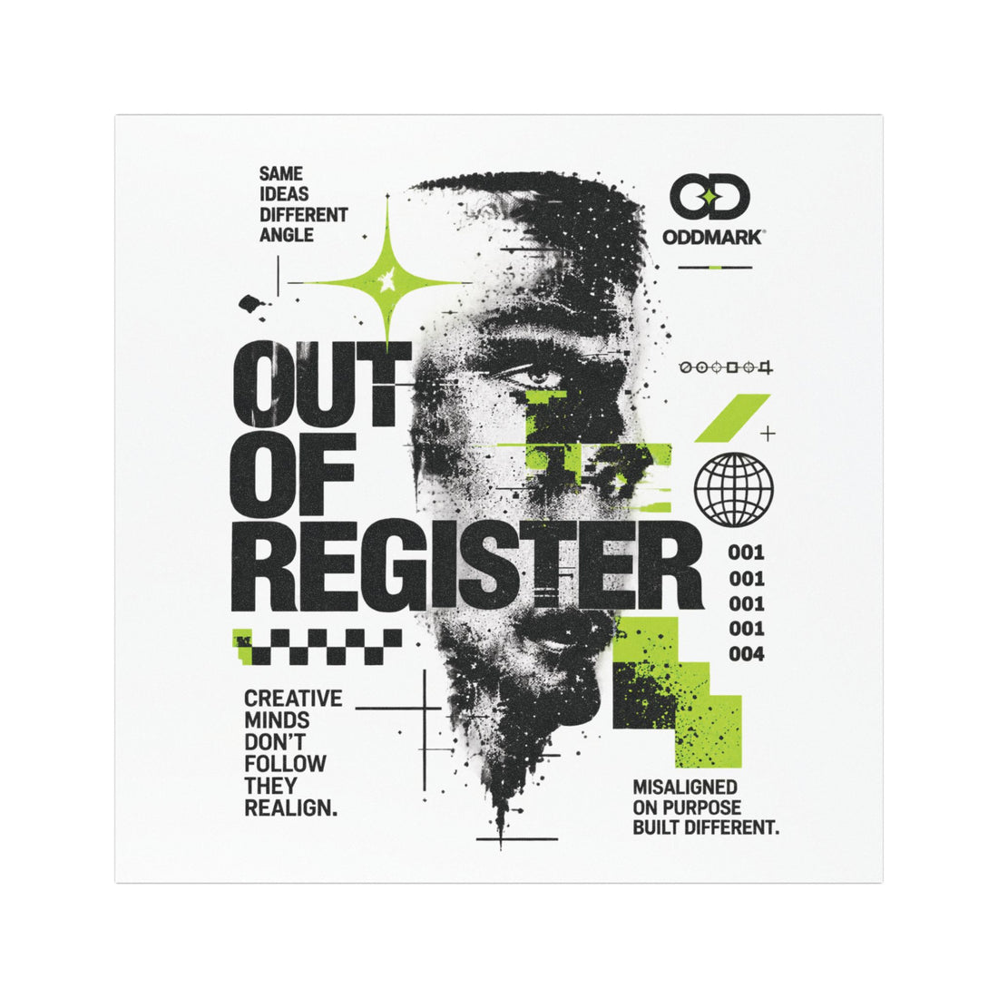Out of Register Creative Mindset Car Magnet