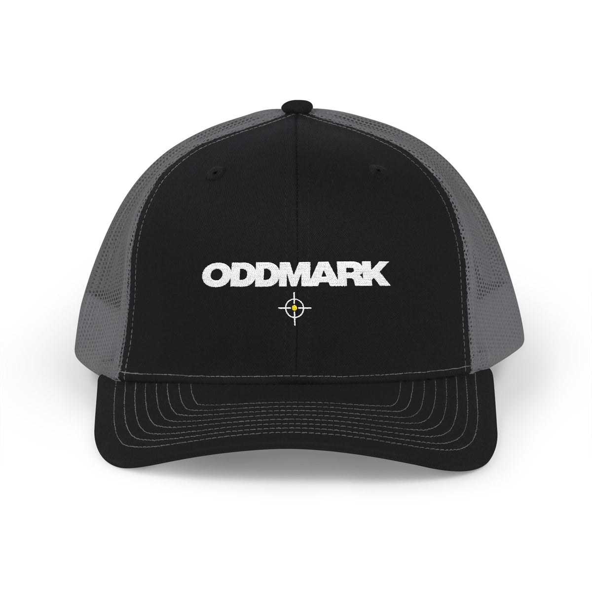 ODDMARK - Snapback Trucker Cap — One size / Black / Charcoal
