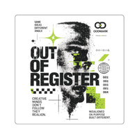 Out of Register Square Sticker — view 1